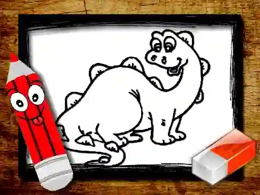 खेल Back To School: Dinosaur Coloring Book ऑनलाइन