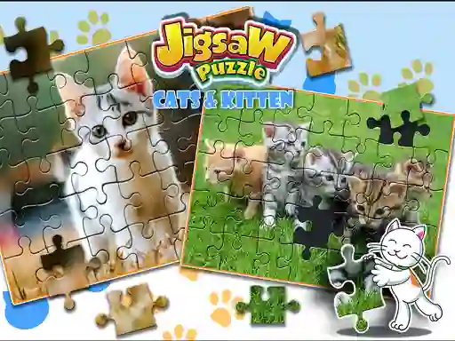 खेल Jigsaw Puzzle Cats & Kitten ऑनलाइन