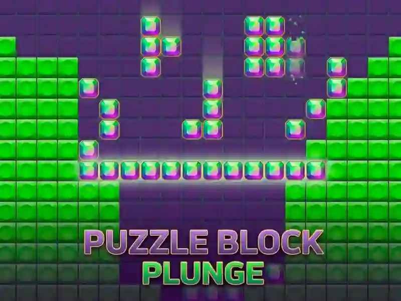 खेल Puzzle Block Plunge ऑनलाइन