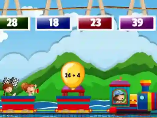 खेल Math Train Addition ऑनलाइन