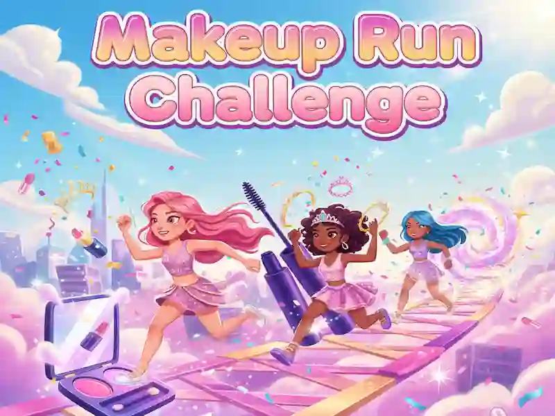 खेल Makeup Run Challenge ऑनलाइन