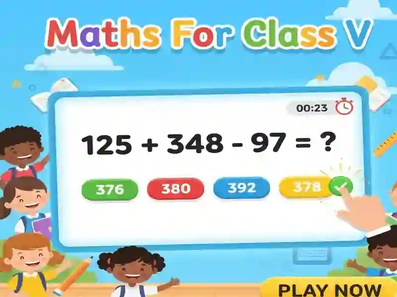 खेल Maths For Class V ऑनलाइन