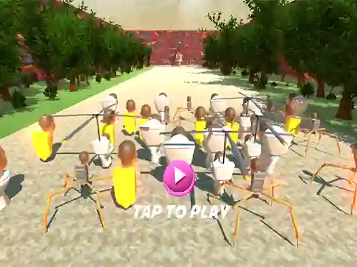 खेल SQUID TOILET 3D ऑनलाइन