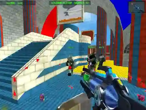 खेल Blocky Gun Paintball 3 ऑनलाइन