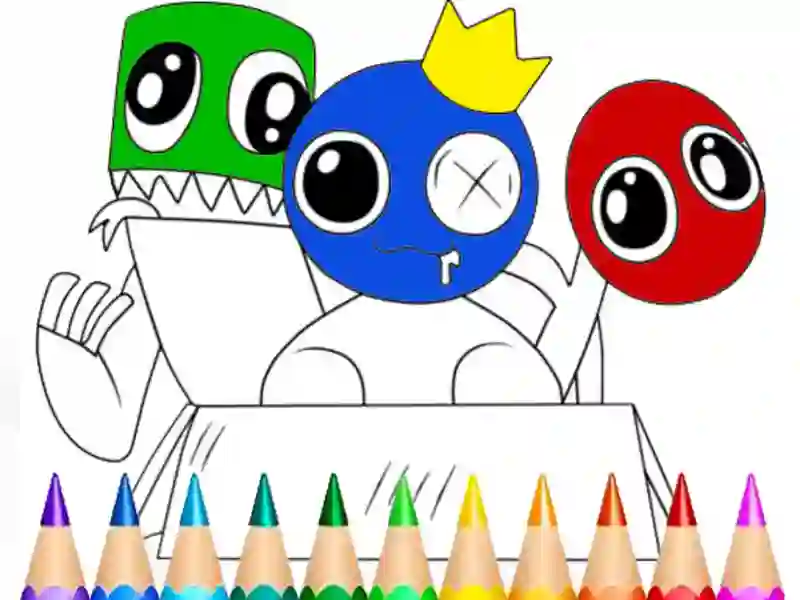 खेल Rainbow Friends Coloring Book ऑनलाइन