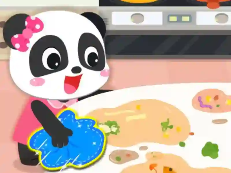 खेल Baby Panda Cleanup ऑनलाइन