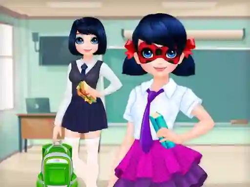 खेल Dotted Girl Back to School ऑनलाइन