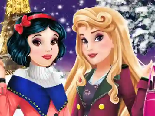 खेल Aurora and Snow White Winter Fashion ऑनलाइन