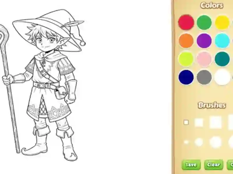 खेल Elf Coloring Book ऑनलाइन