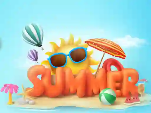 खेल Happy summer jigsaw puzzle ऑनलाइन