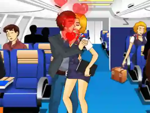 खेल Air Hostess Kissing ऑनलाइन