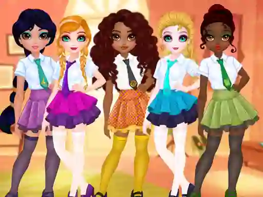 खेल Princesses BFF Rush To School ऑनलाइन