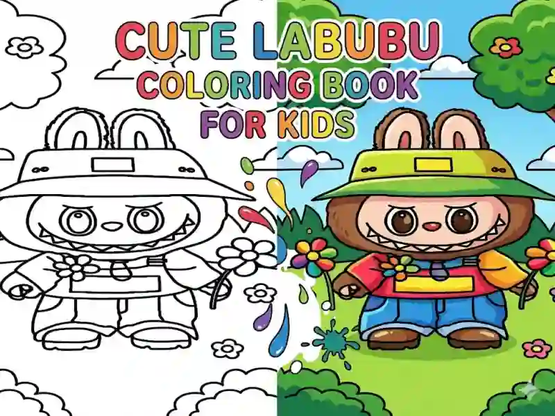 खेल Cute Labubu Coloring Book for Kids ऑनलाइन