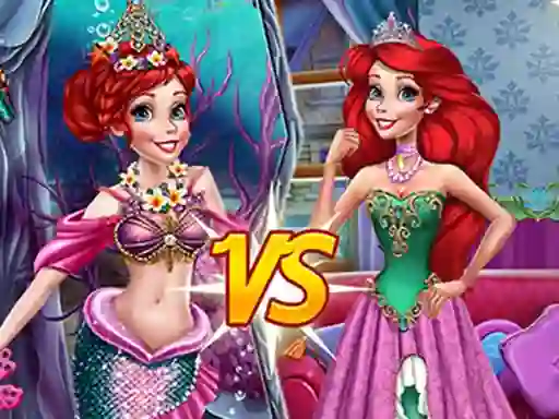खेल Mermaid vs Princess ऑनलाइन