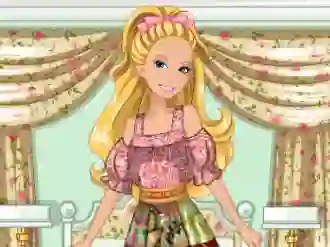 खेल Barbie's Patchwork Peasant Dress ऑनलाइन