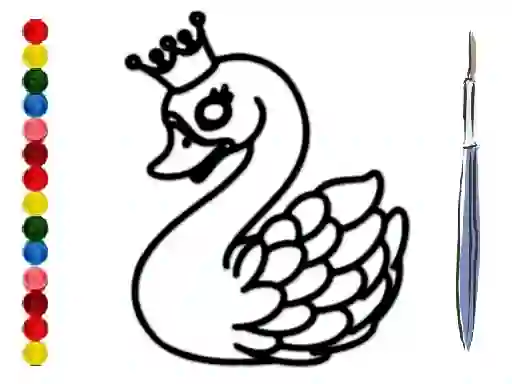 खेल Back To School: Swan Coloring Book ऑनलाइन