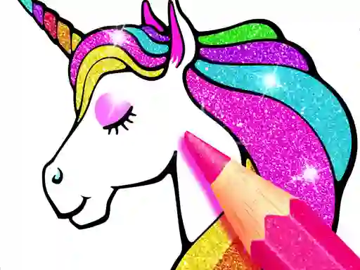 खेल Unicorn Coloring Book Glitter ऑनलाइन
