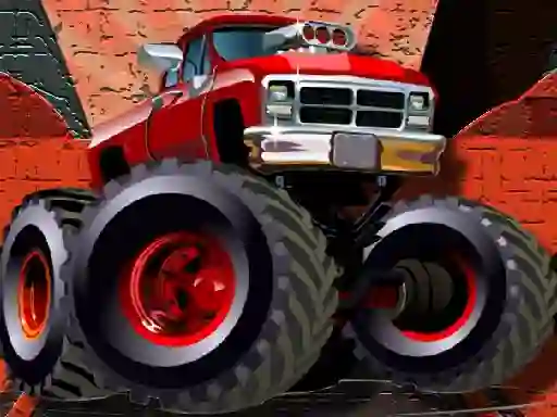 खेल Crazy Monster Trucks Puzzle ऑनलाइन