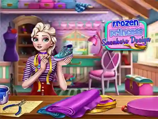 खेल Frozen Princess Sneakers Design ऑनलाइन