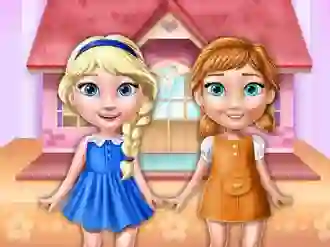 खेल Ellie And Annie Doll House ऑनलाइन
