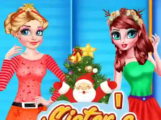 खेल Sisters Christmas Tree ऑनलाइन