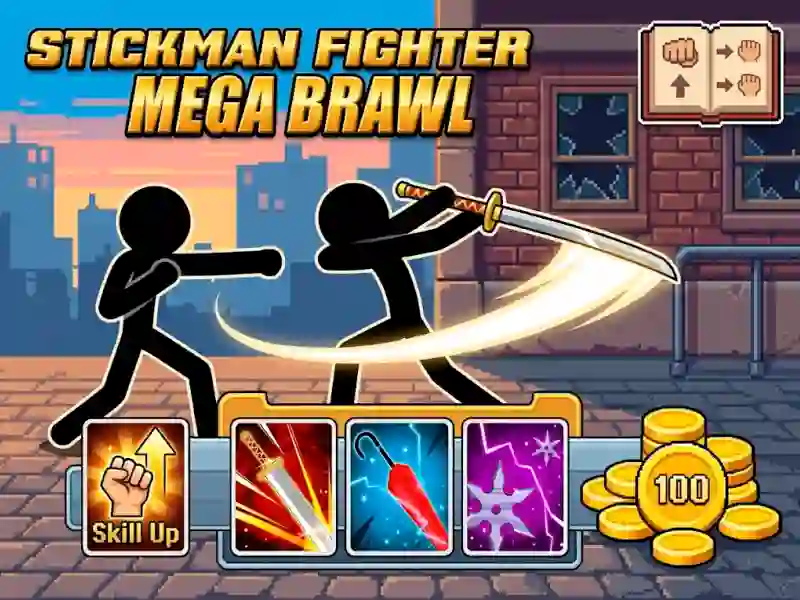 खेल Stickman Fighter Mega Brawl ऑनलाइन