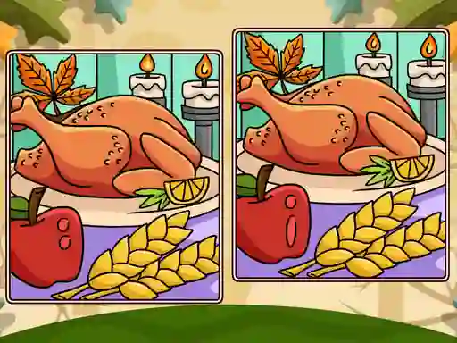 खेल Thanksgiving Spot The Differences ऑनलाइन