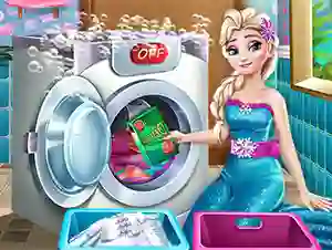 खेल Ice Queen Laundry Day ऑनलाइन