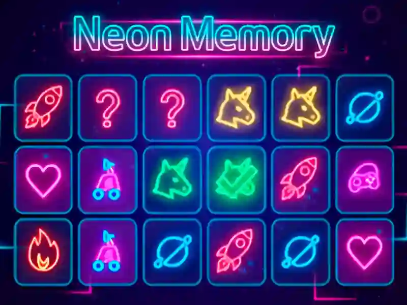 खेल Neon Memory ऑनलाइन