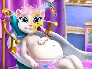 खेल Pregnant Kitty Spa ऑनलाइन