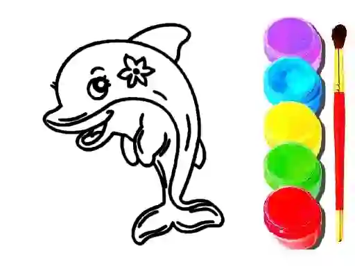 खेल Dolphin Coloring Book ऑनलाइन