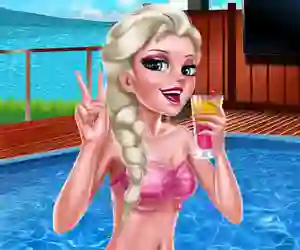 खेल Ice Queen Pool Day ऑनलाइन