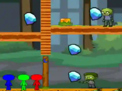 खेल StickMan Bros Vs Zombies ऑनलाइन
