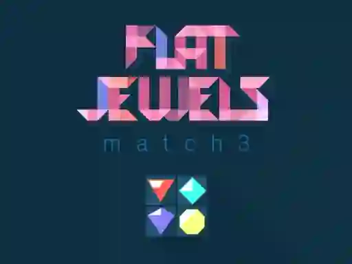 खेल Flat jewels match 3 ऑनलाइन
