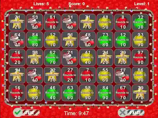 खेल Christmas Number Crunch Rounding ऑनलाइन