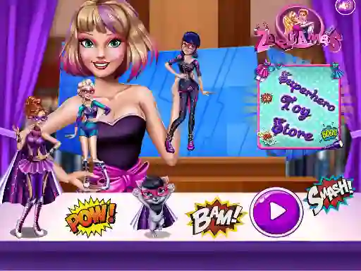 खेल Superhero Toy Shop ऑनलाइन