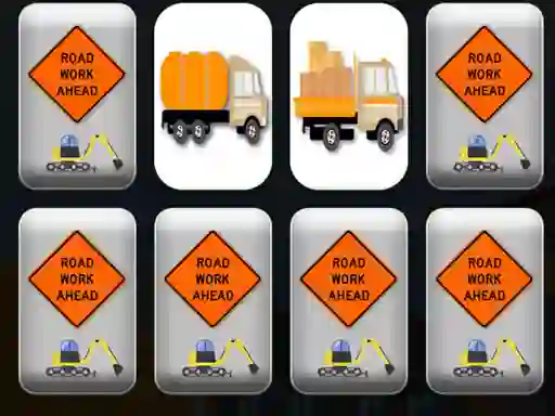 खेल Work Trucks Memory ऑनलाइन