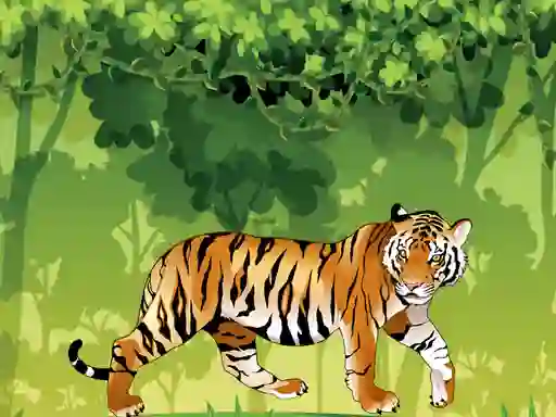 खेल Angry Tiger Coloring ऑनलाइन