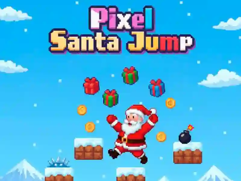 खेल Pixel Santa Jump ऑनलाइन