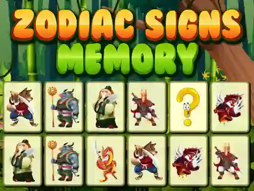 खेल Zodiac Signs Memory ऑनलाइन