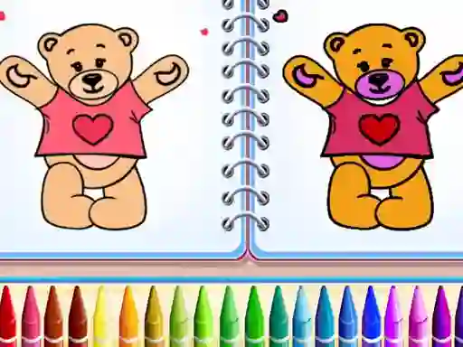 खेल Cute Teddy Bear Colors ऑनलाइन