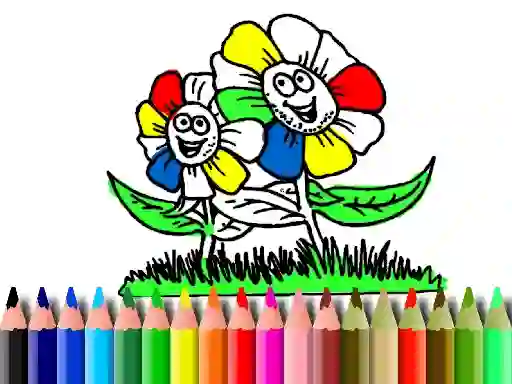 खेल Back to School: Flowers Coloring ऑनलाइन