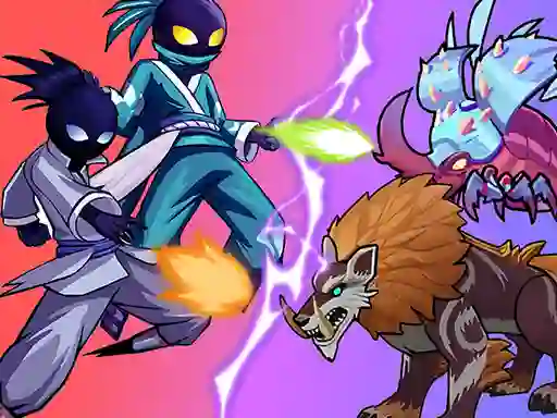 खेल Stick Ninja Survival ऑनलाइन