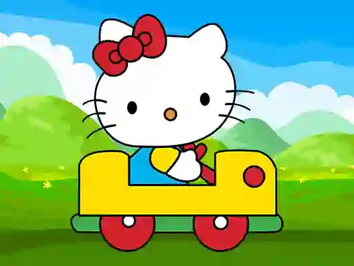 खेल Hello Kitty Car Jigsaw ऑनलाइन