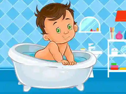 खेल Baby Bath Jigsaw ऑनलाइन