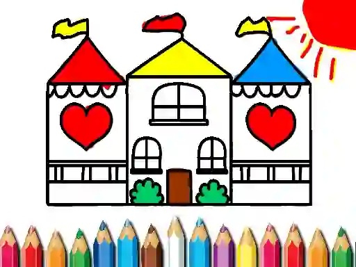 खेल Back To School Coloring Book DOLL HOUS ऑनलाइन