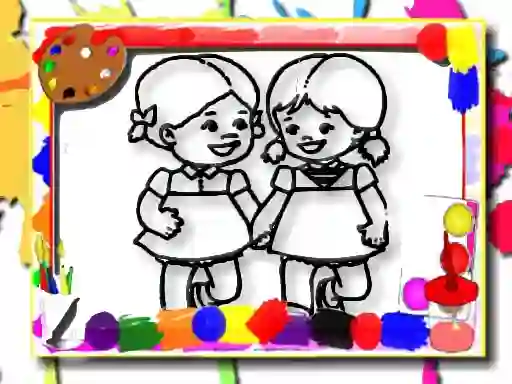 खेल Kids Coloring Time ऑनलाइन