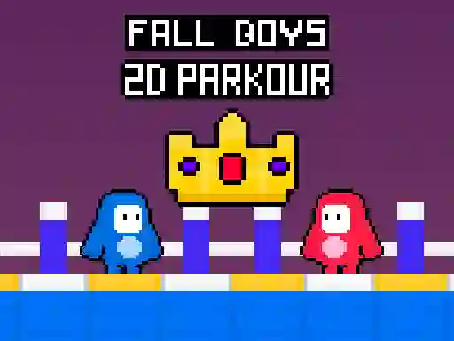 खेल Fall Boys 2D Parkour ऑनलाइन