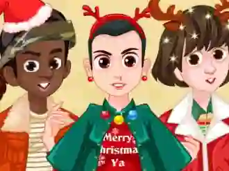 खेल Stranger things Christmas party ऑनलाइन