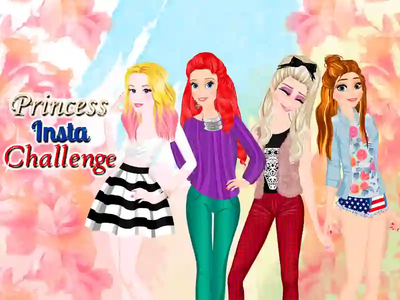खेल Princesses: Instagram Challenge ऑनलाइन